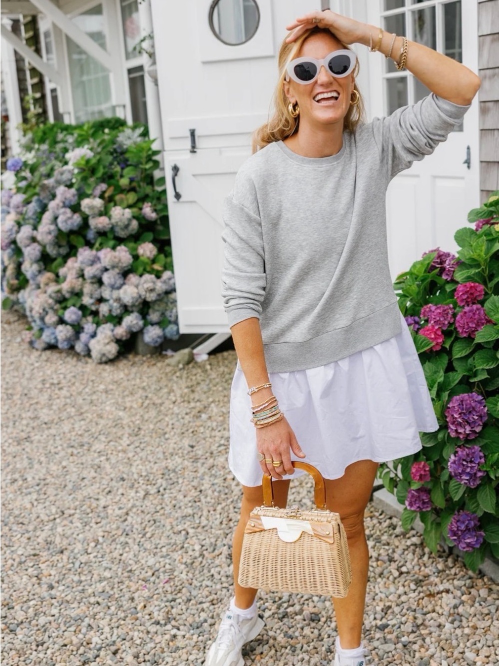 Mixed Soft Luxe Long Sleeve Harper Dress